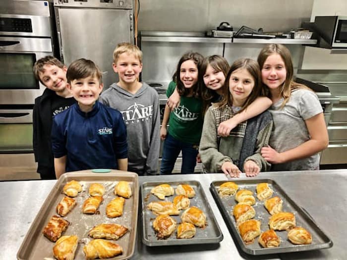 Kids baking in Kitchen